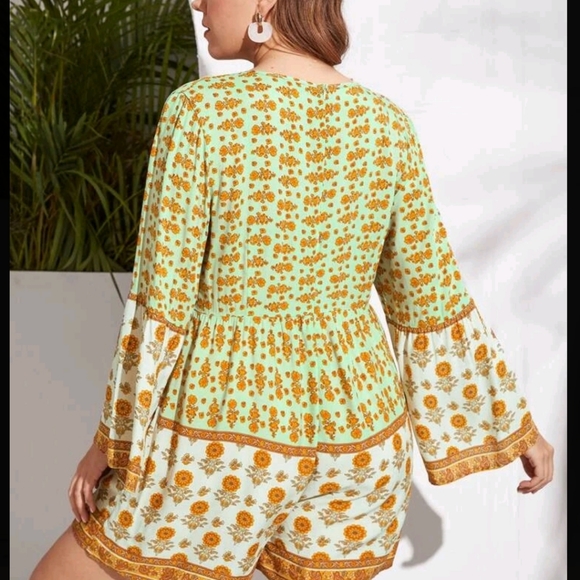 Plus Size Romper Boho Style Women's - Picture 2 of 12